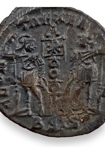Moneda Romana Constantine Ii Half Follis Arles 330-333 Dc (Usado)