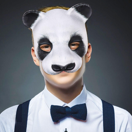 Máscaras De Panda Máscara De Media Cara Cosplay Accesorios