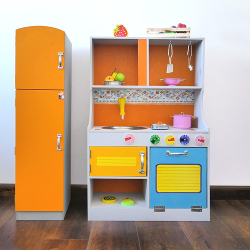 Cocina Cocinita De Madera Juguete Set Infantil Grande