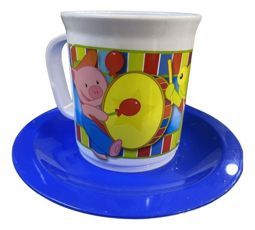 Set Taza Con Plato - Sapo Pepe Color Azul