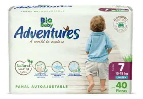 Pañal Ecológico Bio Baby Talla 7 - Talla Xxxg - Biobaby 40u Género Sin género Tamaño Extra extra extra grande XXXG
