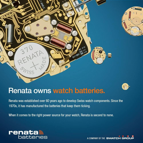 Renata 376 Sr626w Baterías 1.55 V Óxido De Plata 376 Bater