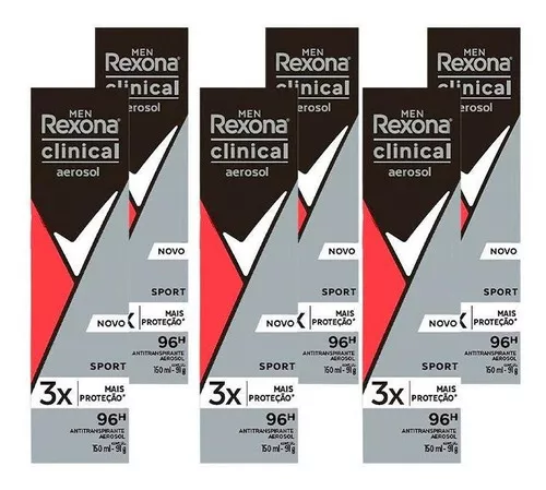 Desodorante Aerosol Rexona Clinical Sport 150ml