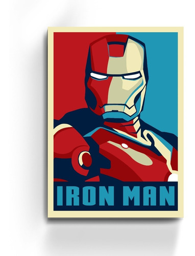 Cuadro Mural 60x100 Iron Man Tony Stark Marvel Avenger Comic