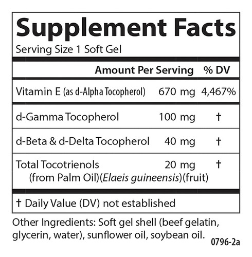 Carlson E-gems Elite Vitamina E 1000 Ui 60 Cápsulas