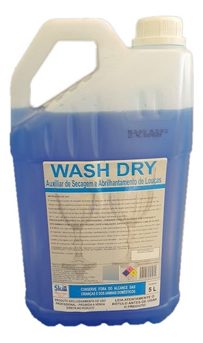 Secante Liquido P/ Lavadora De Louças Wash Dry 5l Skill