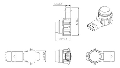 66209261582 9261587 66202220666 Pdc Parking Sensor For -