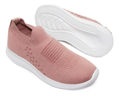 Imagen 3 de 8 de Zapatillas Urbanas Elastizadas Mujer Training Citadina Moda