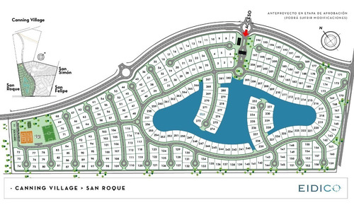 Imagen 1 de 8 de Oportunidad Lote Financiado Barrio San Roque Canning Village Barrio Con Laguna