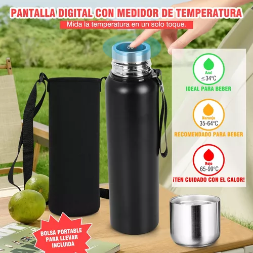 Botella De Agua Inteligente 500ML Termo Con Pantalla De