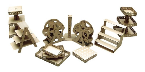 Imagen 2 de 10 de Kit Para Mesa De Dulces 4
