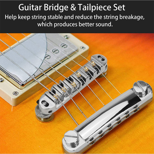 Puente De Sillín Enrollable O-matic Para Guitarra Tune Con T