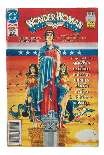 Wonder Woman Mujer Maravilla #38 Dc Comics Mexico 1990 Zinco