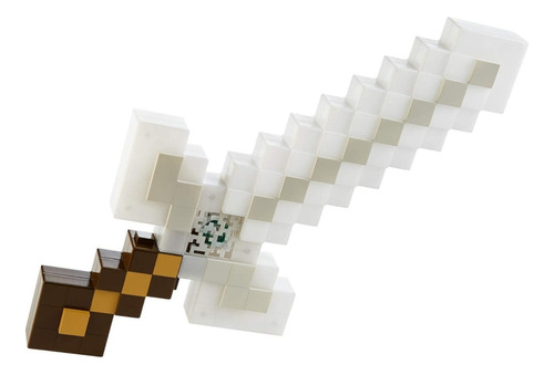 Espada De Minecraft Con Luz Led Y Sonido Color Blanco