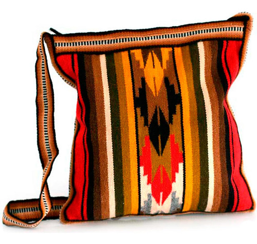 Bolso Bandolera De Alpaca Multicolor Novica, Calidez Andina