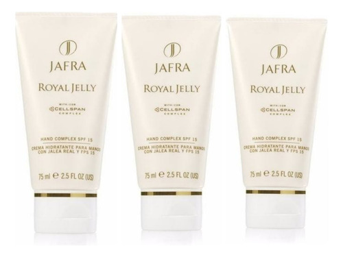 Jafra Royal Jelly Crema Hidratante Para Manos Jalea Real 3pz