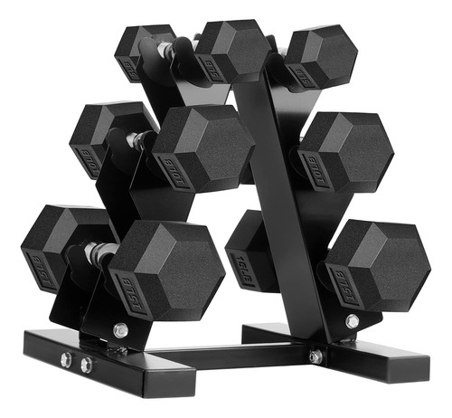 Hex Dumbbells Rubber Coated Cast Iron Hex Black Dumbbell Fre