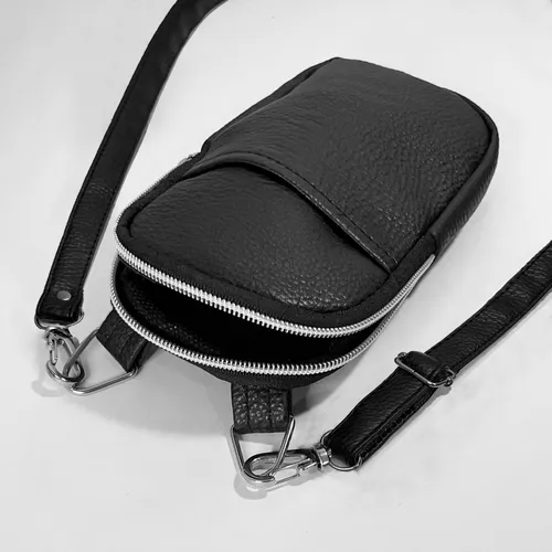 Cartera Porta Celular Bandolera Morral Tarjetas Eco Cuero Pu