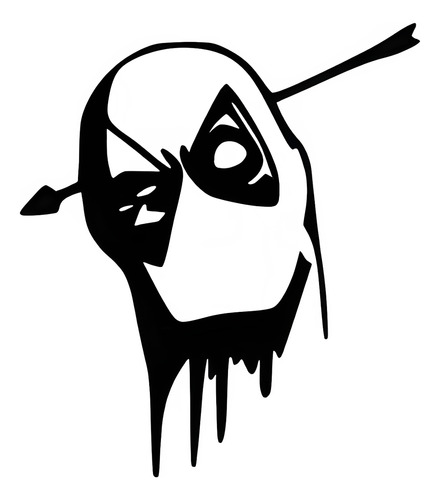 Deadpool Flecha Calcomanía Adhesiva Sticker Divertido