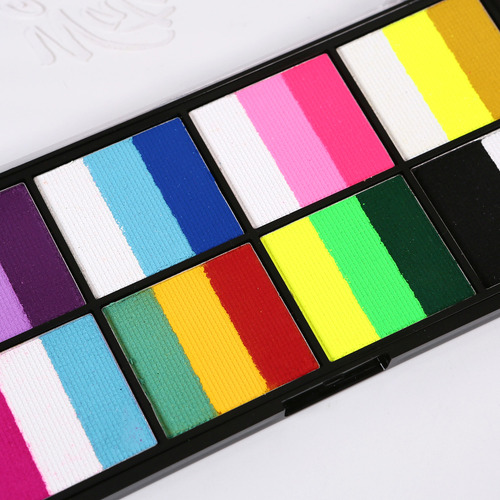 Set De Pintura Facial Acuarela De 18 Colores Con Pinceles Y