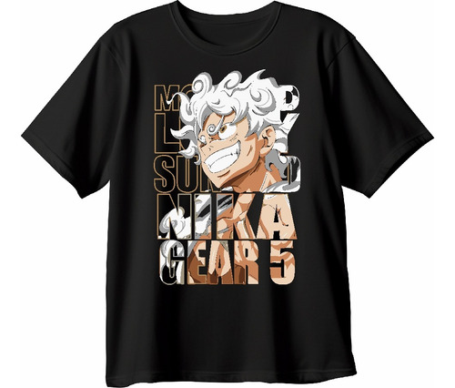 Playera One Piece Luffy Nika 5 Shanks Yonko Wano Anime