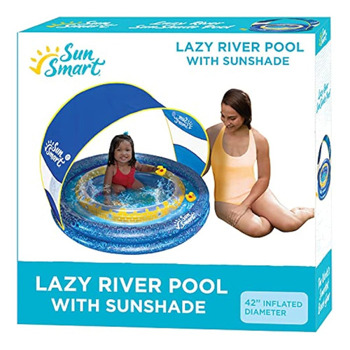 Piscina Para Niños Sunsmart Lazy River Con Dos Patos De Jugu