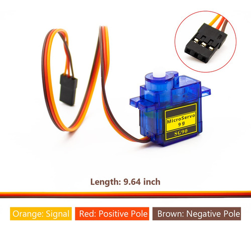 Hosyond 10 Pack Servo Motors Sg90 9g Micro Servo Para Rc Rob