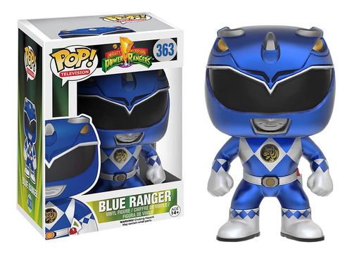 ¡funko Pop! Los Power Rangers Blue Ranger #363 De Mighty Mor