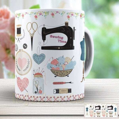 Taza Personalizada Maquina De Coser Vintage Ceramica/ Orca