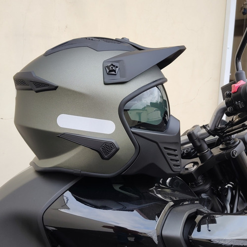 Imagem 3 de 10 de Capacete Norisk Darth Fs726x Preto Fosco Fosco 4 Em 1