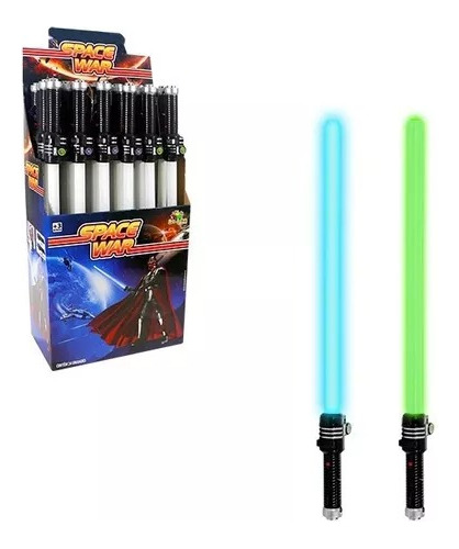 Espada Star Wars Kit Com  35 Sabre Espacial+baterias Luz Led
