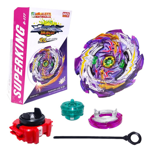 Beyblade Con Lanzador Jet Wyvern Juguete Superking 