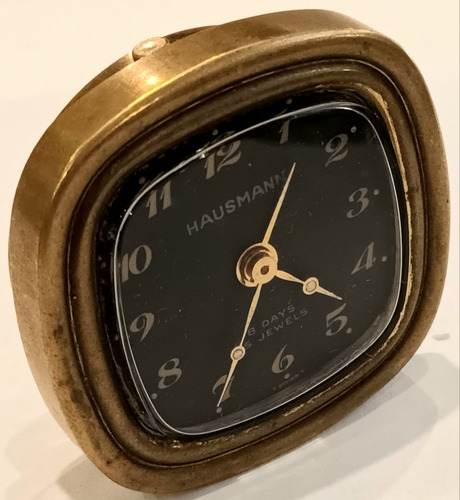 Antiguo Reloj Despertador Hausmann  8 Dias Art Deco