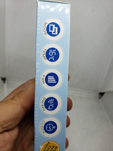 Imagen 9 de 9 de Control Remoto De Aire Acondicionado Universal Con Luz 1000