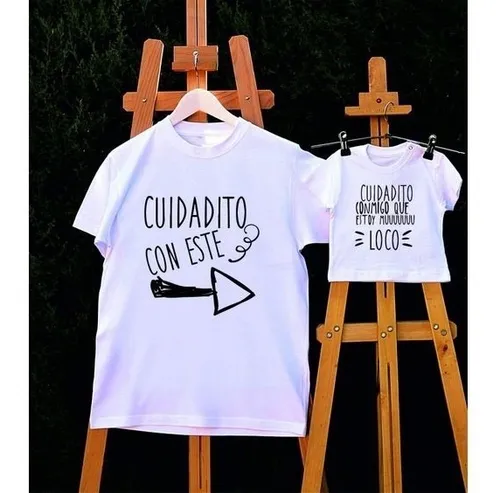 Playera Personalizada Diseños Papa E Hija Envio Gratis