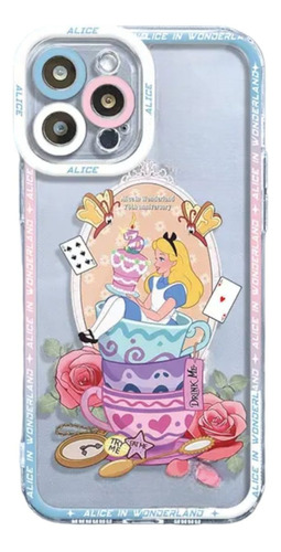 Funda Case Diseño Para iPhone Disney Alicia País Maravillas