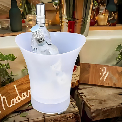 Balde De Gelo Rgb Caixa De Som Bluetooth Vodka Cerveja
