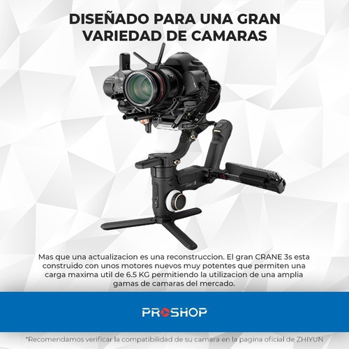 Imagen 4 de 10 de Gimbal Estabilizador Zhiyun Crane 3s Camaras 3-axis!!