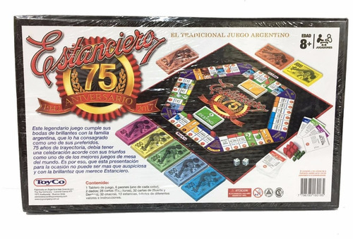 Imagen 3 de 6 de Juego De Mesa Estanciero 75 Aniversario