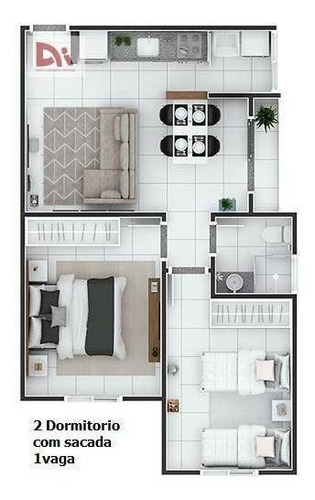 Imagem 9 de 12 de Apartamento Com 2 Dormitórios À Venda, 50 M² Por R$ 199.900,00 - Chácara Do Visconde - Taubaté/sp - Ap0004