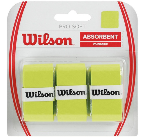 Wilson Pro Soft Overgrip Blister X 3 Cubregrip P/ Raqueta Tenis Baires Deportes Local Distr Oficial En Oeste Gran Bs As