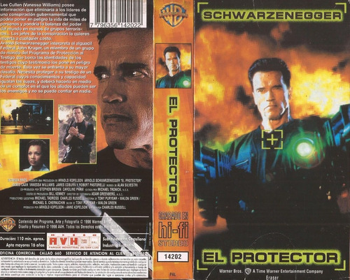 El Protector Vhs Arnold Schwarzenegger Eraser