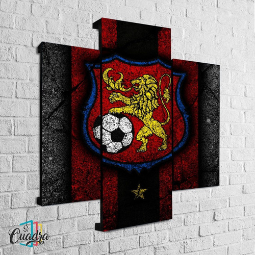 Cuadro Caracas Fc Moderno Triptico Horizontal Caracas Futbol