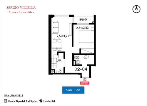 Imagen 2 de 11 de Departamento De 1 Dormitorio En Venta En Rosario
