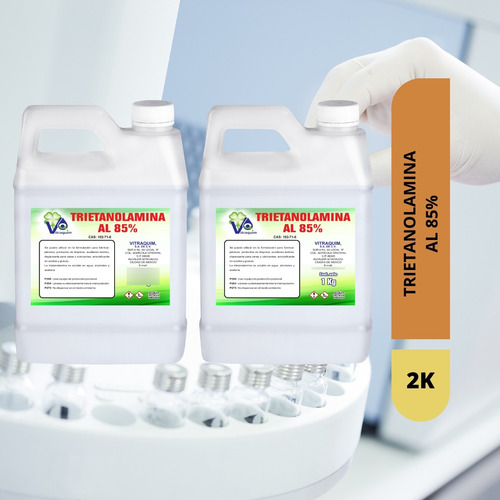 Trietanolamina Emulsificante Al 85% Vitraquim 2 Kg