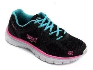 tenis everlast preto e rosa