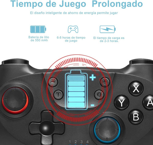 Control Switch Gamepad Inalámbrico Joystick Bluetooth Mando
