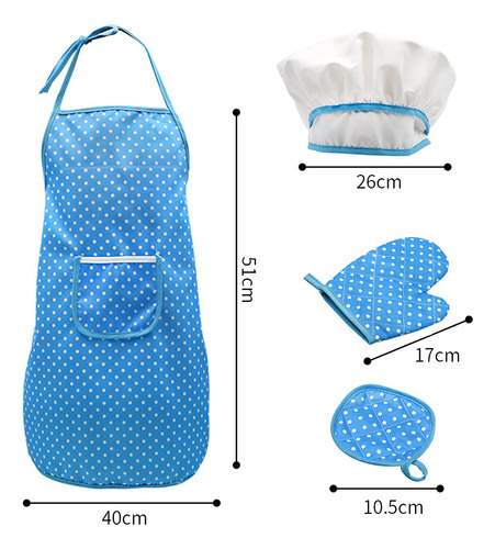 Juego De Utensilios De Cocina Para Hornear, Guantes Y Chef,