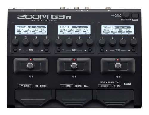 Zoom Pedaleira Para Guitarra G3n Simula Amplificador Caixa