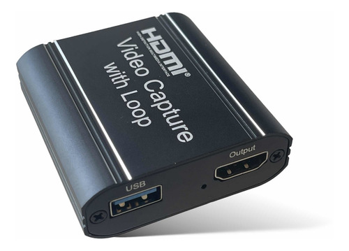 Imagen 2 de 4 de Capturadora Video Hdmi Usb3 4k Con Loop Win Andr Mac